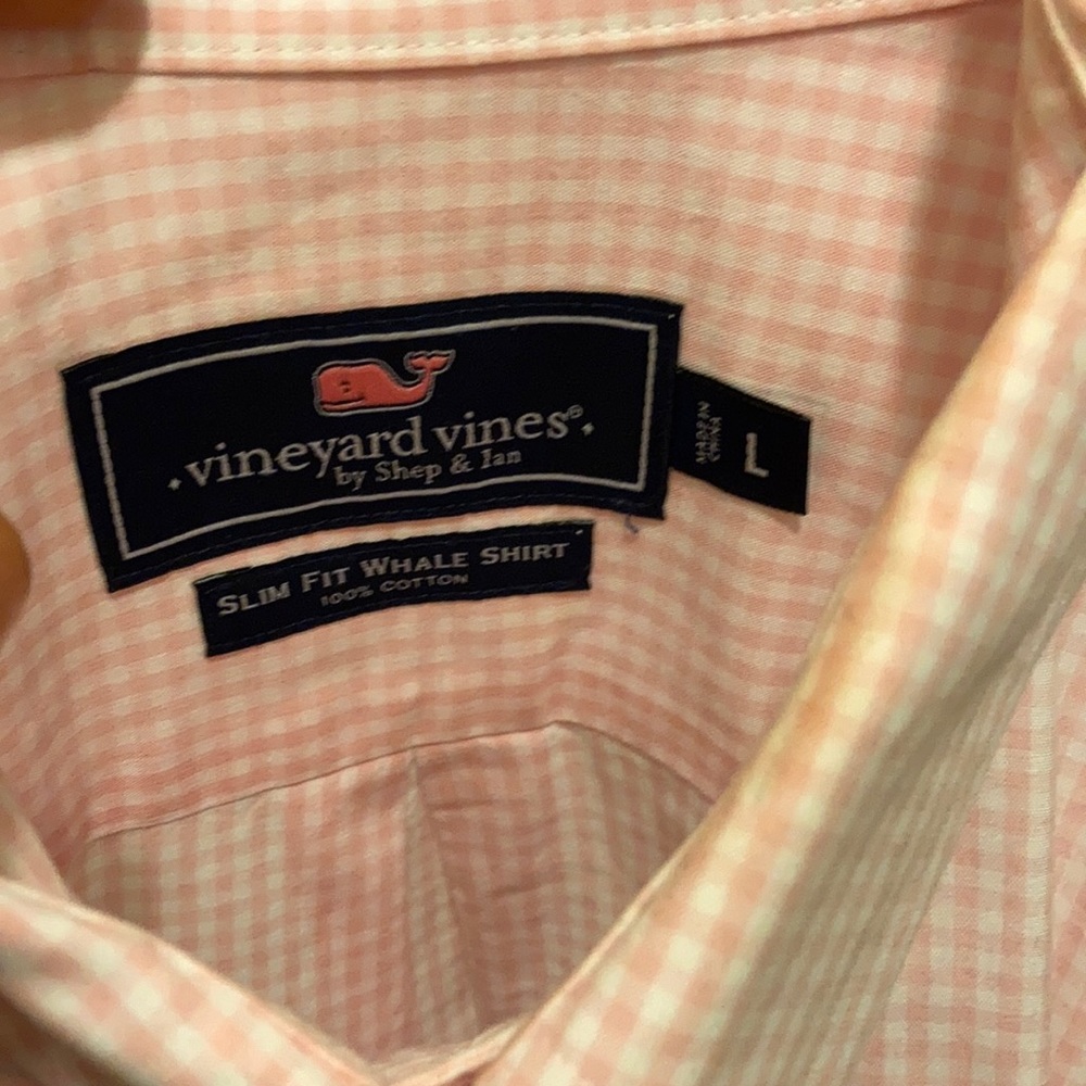 Vineyard vines slim fit whale shirt L